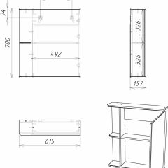 Шкаф-зеркало Норма 1-60 правый АЙСБЕРГ (DA1606HZ) в Игриме - igrim.mebel24.online | фото 8