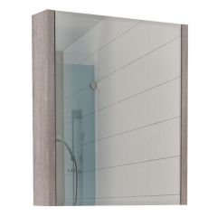 Шкаф-зеркало Quadro 60 Дуб серый левый/правый Домино (DQ1702HZ) в Игриме - igrim.mebel24.online | фото