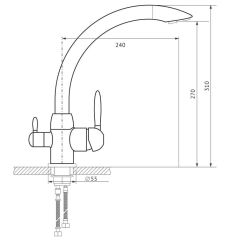 Смеситель MS-013 в Игриме - igrim.mebel24.online | фото 2