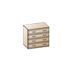 Спальня Карина композиция 5 (Гикори Джексон светлый) в Игриме - igrim.mebel24.online | фото 3