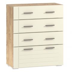 Спальня Livorno Комод НМ 040.46 Х (Софт Панакота/Дуб Бунратти) в Игриме - igrim.mebel24.online | фото
