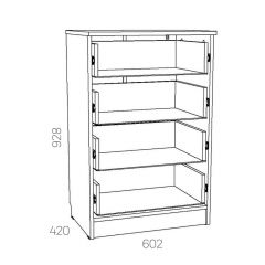 НМ 040.38 Х Комод "Оливия" в Игриме - igrim.mebel24.online | фото 3