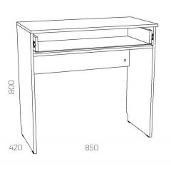 НМ 040.57 Х Стол туалетный "Оливия" в Игриме - igrim.mebel24.online | фото 3