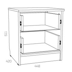 НМ 040.37 Х Тумба прикроватная "Оливия" в Игриме - igrim.mebel24.online | фото 3