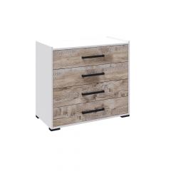 Спальня Соната Комод (Белый/Дуб юкон) в Игриме - igrim.mebel24.online | фото