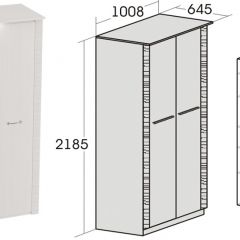 Спальный гарнитур Элана (модульная) Бодега белая в Игриме - igrim.mebel24.online | фото 10