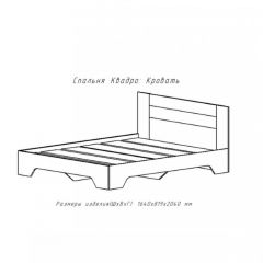 КВАДРО-2 Спальный гарнитур (модульный) в Игриме - igrim.mebel24.online | фото 3