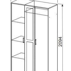 Спальный гарнитур МСП-1 (Дуб золотой/Камень темный) 1600 в Игриме - igrim.mebel24.online | фото 7