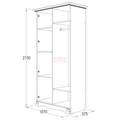 Спальный гарнитур Ольга-1Н (модульная) в Игриме - igrim.mebel24.online | фото 3