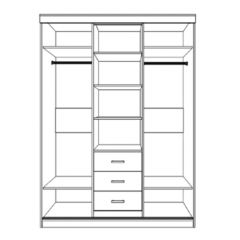 Спальный гарнитур Юнона (вариант-2) в Игриме - igrim.mebel24.online | фото 5