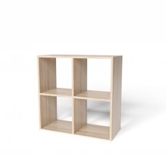 Стеллаж 4 секции  (дуб сонома) в Игриме - igrim.mebel24.online | фото