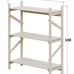 Стеллаж Конструктор Арт.С1000-1 в Игриме - igrim.mebel24.online | фото 2