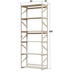 Стеллаж Конструктор Арт.С2000-1 в Игриме - igrim.mebel24.online | фото 2