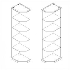 Стеллаж левый Мишель в Игриме - igrim.mebel24.online | фото