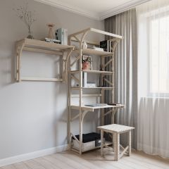 Стеллаж+стол Конструктор Арт.СRСт1-1 в Игриме - igrim.mebel24.online | фото 6