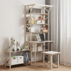 Стеллаж+стол со стойкой Конструктор Арт.СRСт2-1 в Игриме - igrim.mebel24.online | фото 4