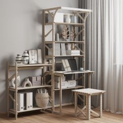Стеллаж+стол со стойкой Конструктор Арт.СRСт2-1 в Игриме - igrim.mebel24.online | фото 6