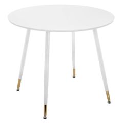 Стол деревянный круглый Bianka 80 white в Игриме - igrim.mebel24.online | фото