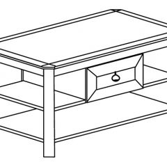 Стол журнальный №623 Инна Денвер темный в Игриме - igrim.mebel24.online | фото 2