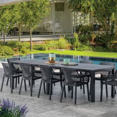 Стол раскладной Джули (Julie Double table 2 configurations) Графит в Игриме - igrim.mebel24.online | фото 5