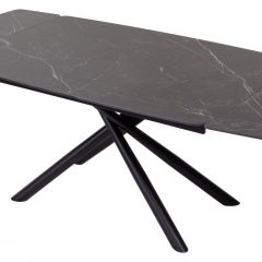 Стол RIVOLI 140 MATT BLACK MARBLE SOLID CERAMIC / BLACK, ®DISAUR в Игриме - igrim.mebel24.online | фото 3