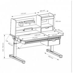 Стол учебный Sentire в Игриме - igrim.mebel24.online | фото 11