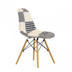 Стул Barneo N-12 Patchwork черно-белый в Игриме - igrim.mebel24.online | фото 1