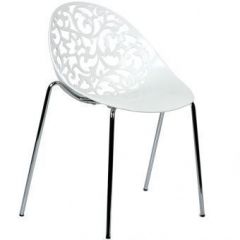 Стул Barneo N-223 Кружево металлокаркас белый в Игриме - igrim.mebel24.online | фото 1