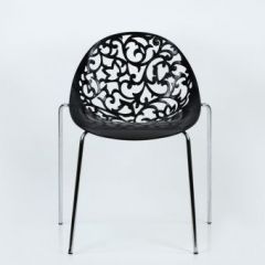 Стул Barneo N-223 Кружево металлокаркас черный в Игриме - igrim.mebel24.online | фото 3