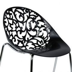 Стул Barneo N-223 Кружево металлокаркас черный в Игриме - igrim.mebel24.online | фото 2