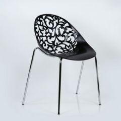 Стул Barneo N-223 Кружево металлокаркас черный в Игриме - igrim.mebel24.online | фото 4