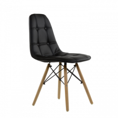 Стул Barneo N-43 Pulsante PU черный в Игриме - igrim.mebel24.online | фото 1