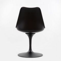 Стул Barneo N-8 Tulip style черный с черной подушкой в Игриме - igrim.mebel24.online | фото 3