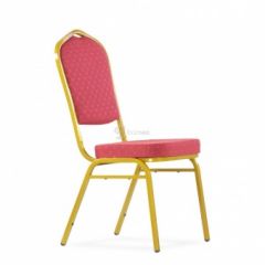 Стул Barneo S-6 банкетный (каркас золото, красная ткань) в Игриме - igrim.mebel24.online | фото