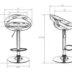 Стул барный DOBRIN DISCO LM-1010 (серый) в Игриме - igrim.mebel24.online | фото