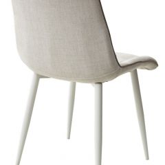 Стул CHIC HE622-01/ HE622-05 топленое молоко, ткань/ белый каркас М-City в Игриме - igrim.mebel24.online | фото 2