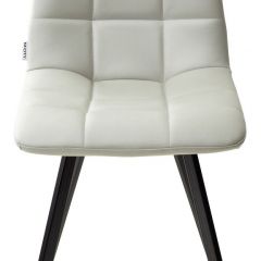 Стул CHILLI SQUARE HK017-03 светло-серый, PU/ черный каркас М-City в Игриме - igrim.mebel24.online | фото 3