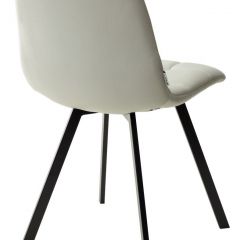 Стул CHILLI SQUARE HK017-03 светло-серый, PU/ черный каркас М-City в Игриме - igrim.mebel24.online | фото 4