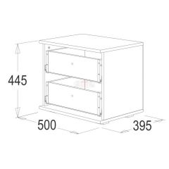 Тумба с 2-мя ящиками Ольга-14 в Игриме - igrim.mebel24.online | фото 2