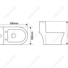 Унитаз-моноблок MELANA MLN-2011D в Игриме - igrim.mebel24.online | фото 2