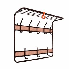 ВСП 22В М Вешалка с полкой 2-х ярусная 22В Медный антик в Игриме - igrim.mebel24.online | фото