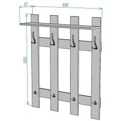 Вешалка V3 в Игриме - igrim.mebel24.online | фото 2