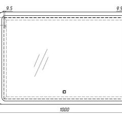 Зеркало Dream 100 alum с подсветкой Sansa (SD1024Z) в Игриме - igrim.mebel24.online | фото 7