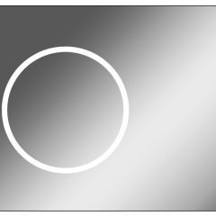 Зеркало Eclipse 90 black с подсветкой Sansa (SE1031Z) в Игриме - igrim.mebel24.online | фото