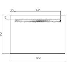 Зеркало Good Light 100 с подсветкой Домино (GL7010Z) в Игриме - igrim.mebel24.online | фото 2