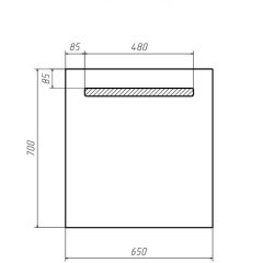 Зеркало Good Light 65 с подсветкой Домино (GL7005Z) в Игриме - igrim.mebel24.online | фото 2