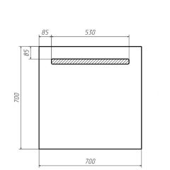 Зеркало Good Light 70 с подсветкой Домино (GL7006Z) в Игриме - igrim.mebel24.online | фото 2