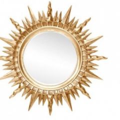 Зеркало круглое золото (1810(1) в Игриме - igrim.mebel24.online | фото