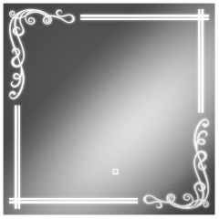 Зеркало Луандра 700х700 с подсветкой Домино (GL7035Z) в Игриме - igrim.mebel24.online | фото
