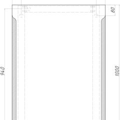 Зеркало Оттава 1000х700 с подсветкой Домино (GL7028Z) в Игриме - igrim.mebel24.online | фото 8